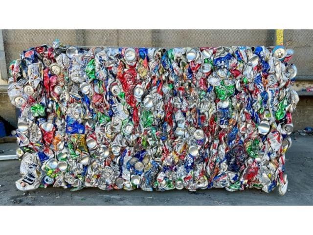 Used Beverage Cans (UBC) scrap product image from supplied identifier PDF