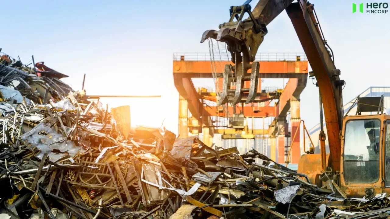 Industrial aluminium, copper, and brass scrap trading yard